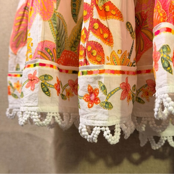 Farm Rio Macaw Bloom Mini Dress – Size L | Colorful Tropical Statement - Picture 7 of 8